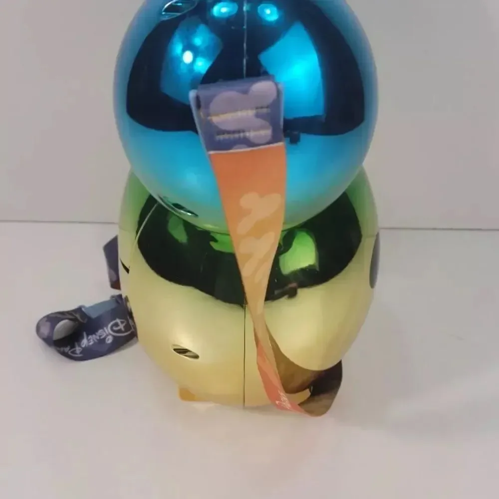 NEW! Disney Balloon Mickey-head Popcorn Bucket Metallic Blue, Green Gold Ombre